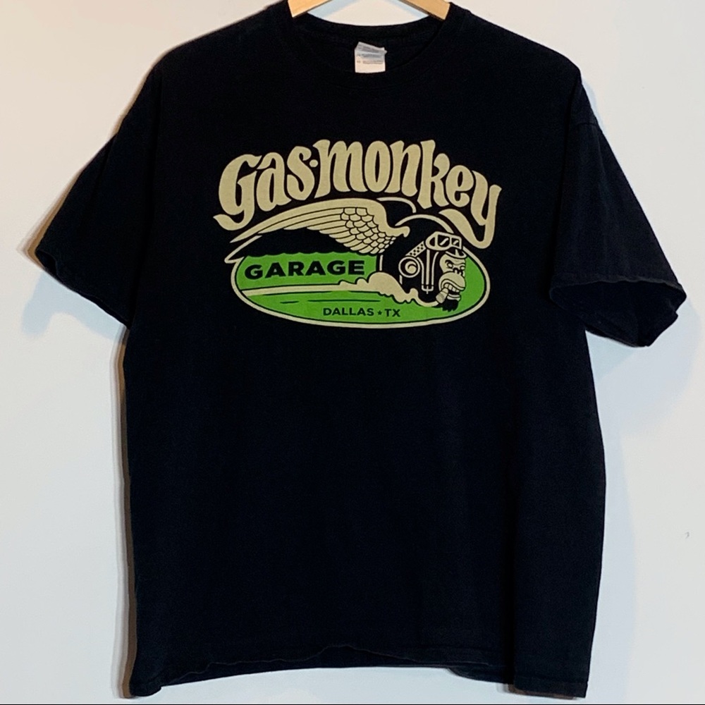 EUC Gas Monkey Garage Dallas, TX - Black Short Sleeved T-shirt